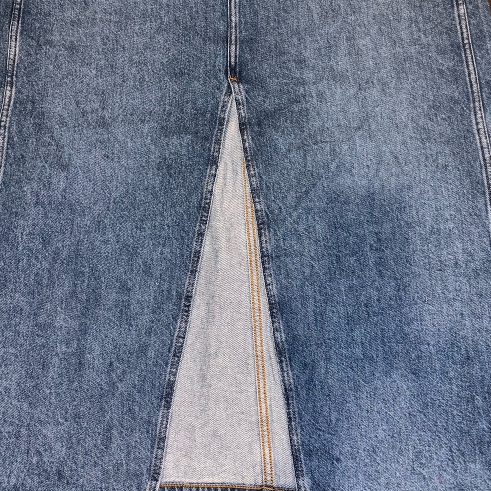 NWT Denim Western Maxi Skirt in Emario Wash by Madewell - Picture 7 of 8